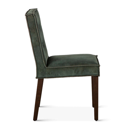 17" Green Velvet Dining Chair