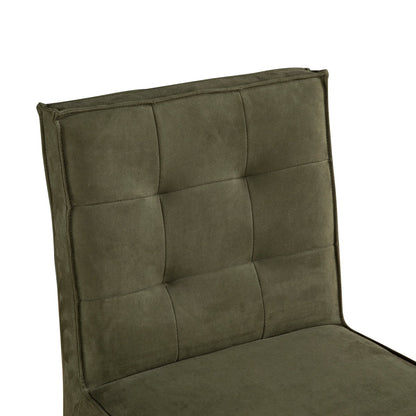 18" Green Eco Suede Counter Chair