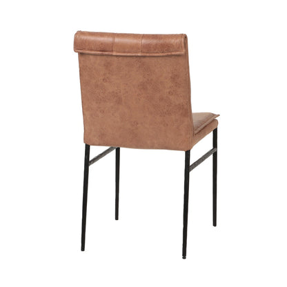 17" Dining Chair in Umber Top Grain Leather