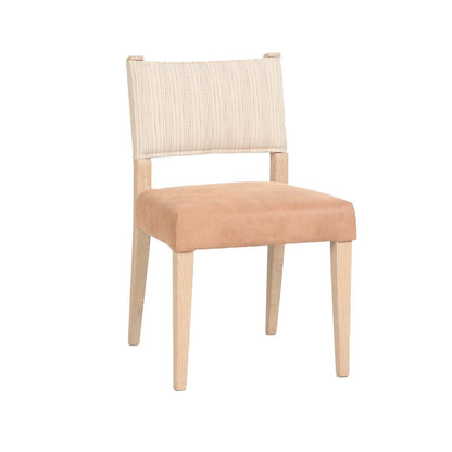 20" Durango Linen Leather Dining Chair