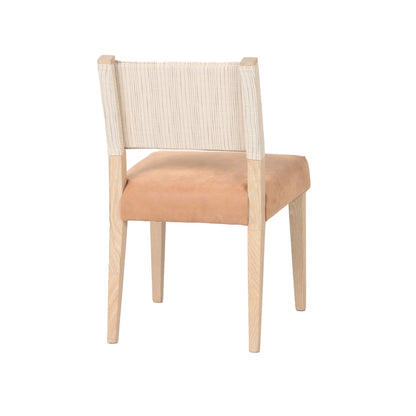 20" Durango Linen Leather Dining Chair