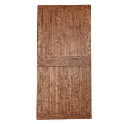 100–144" Earth Birch Wood Extension Dining Table