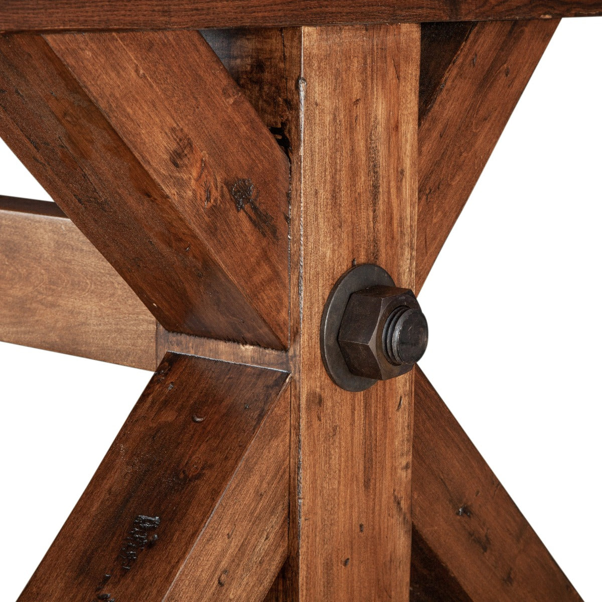 100–144" Earth Birch Wood Extension Dining Table