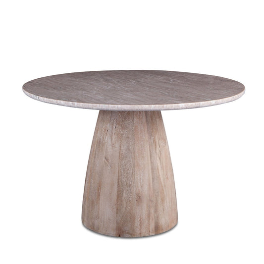 48" Brown Lajaria Marble Dining Table