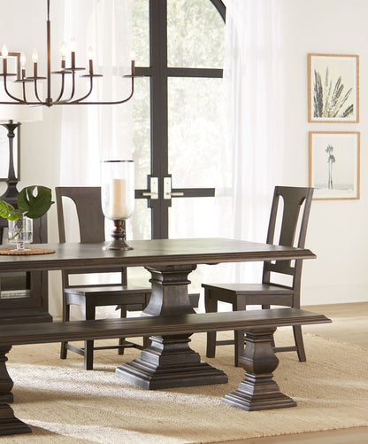 18" Weathered Mango Wood Dining Chair