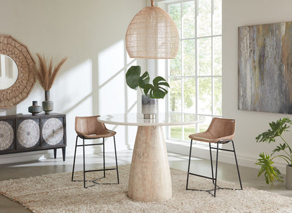 48" White Marble Gathering Table