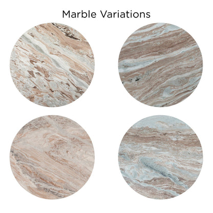 48" Sawar Marble Round Dining Table