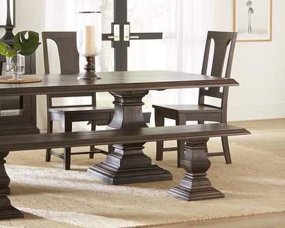 98" Vintage Brown Dining Table