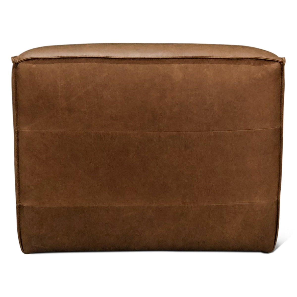 39" Charme Mocha Leather Armless Chair