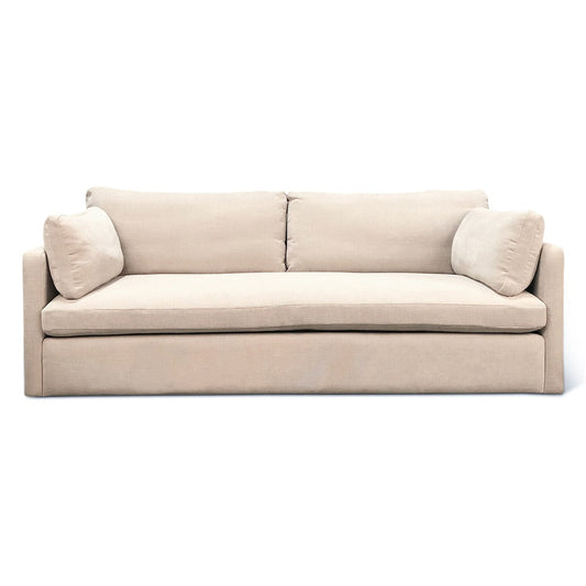 83" Oat Chenille Upholstered Sofa