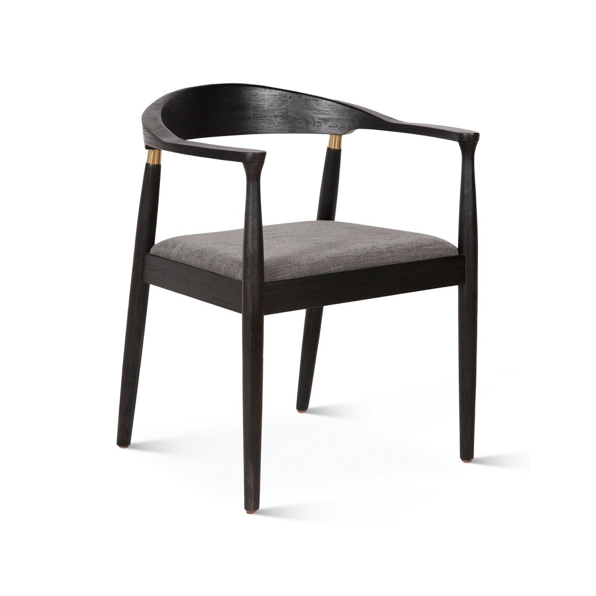 22" Flint Gray Fabric Dining Chair