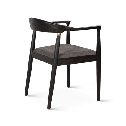 22" Flint Gray Fabric Dining Chair